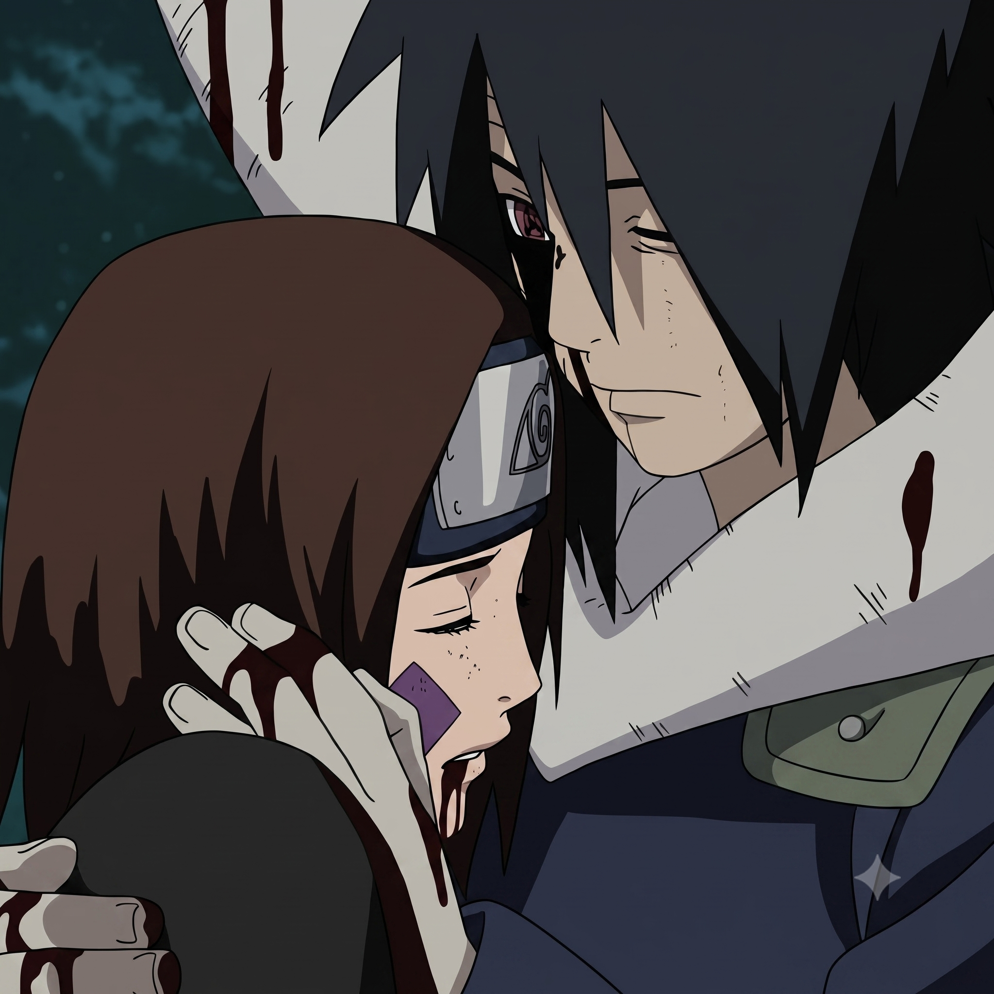 When Obito embraced his beloved Rin Nohara after she had already died