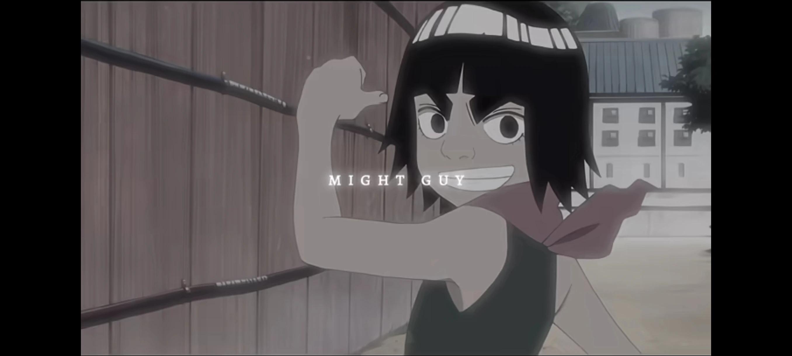 When Kakashi told his name because Kakashi's father advised him about Guy