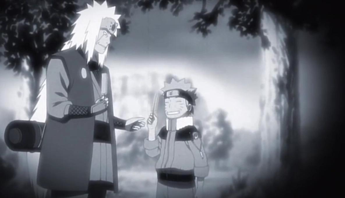 When Naruto was trained by Jiraiya