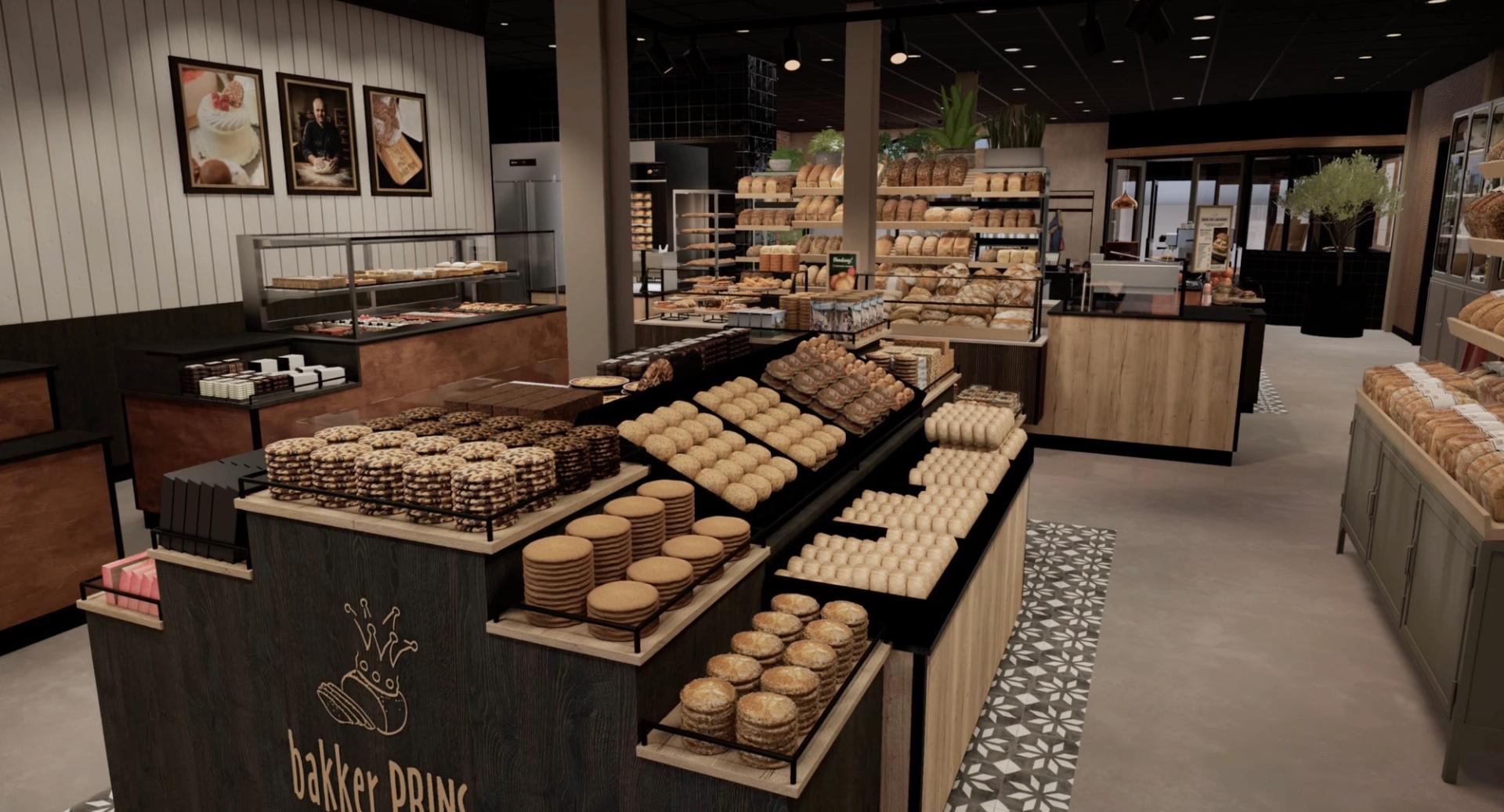 3D ontwerp van Bakkerij Prins in Winschoten