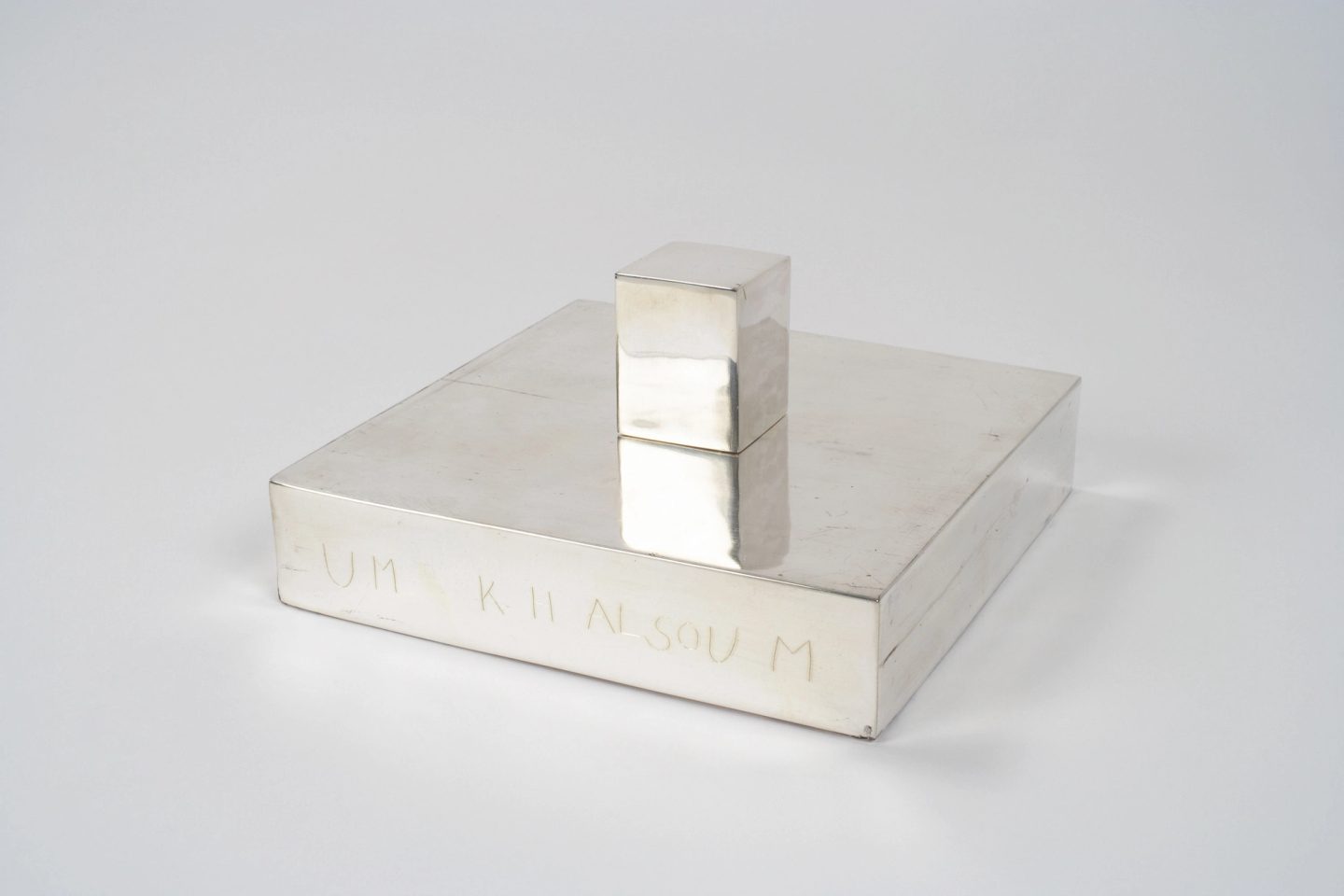 Not Vital, Um Khalsoum, Silver Portrait, sculpture