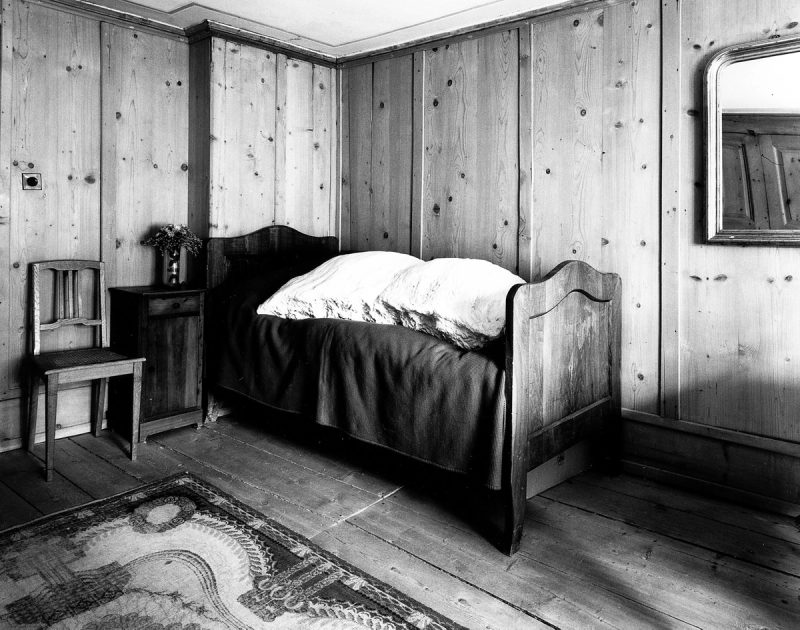 Not Vital, Nietzsches Mustache in Nietzsches Bed in Sils Maria, installation