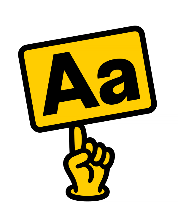 Font in use