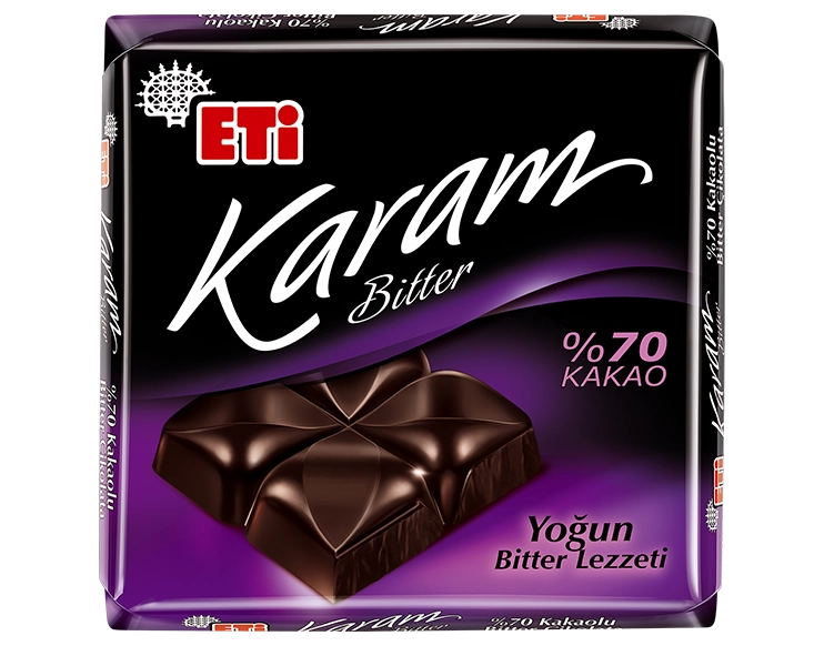 ETİ Karam %70 Kakaolu Bitter Çikolata