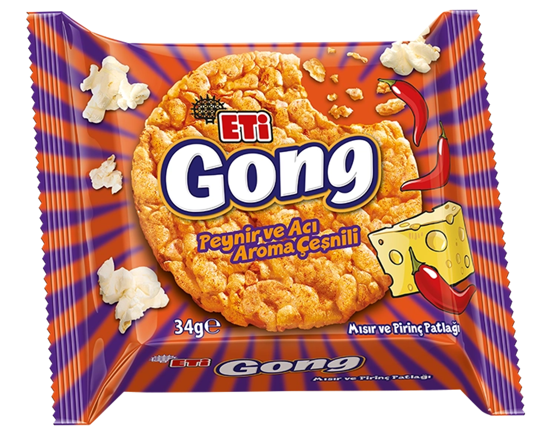 ETi Gong Peynir ve Acı Aromalı Çeşnili