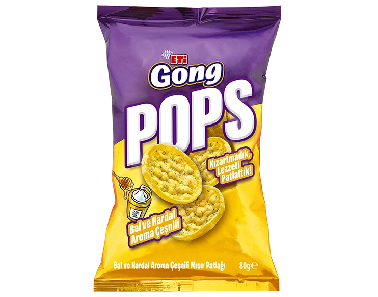 ETi Gong Pops Bal ve Hardal Aroma Çeşnili