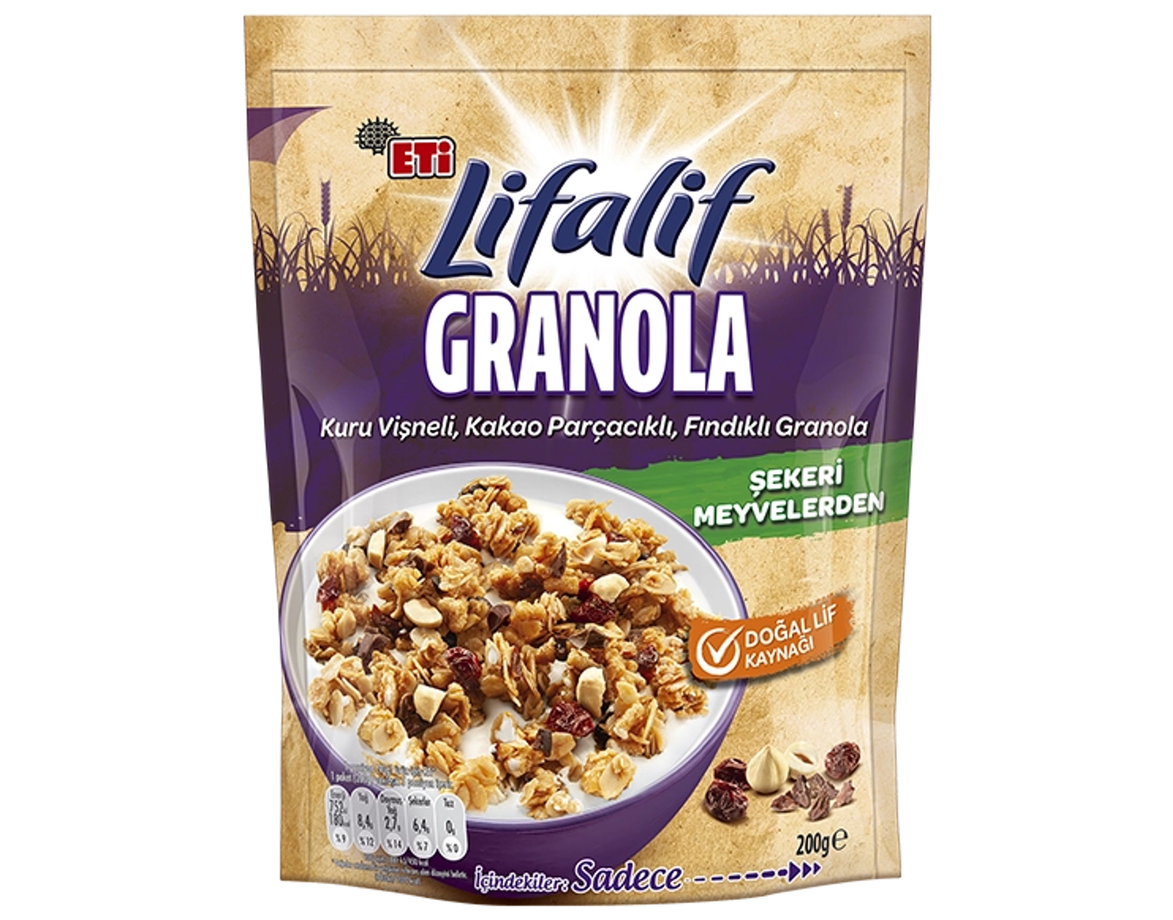 Granola Vişne Kakao Fındık 