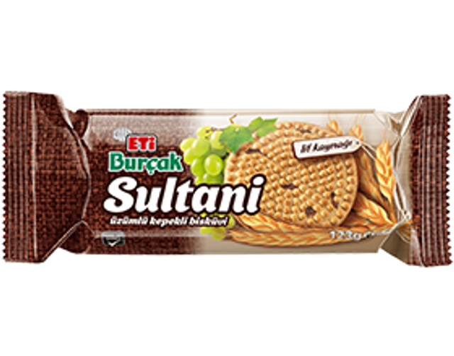 Sultani Üzümlü Kepekli Bisküvi 