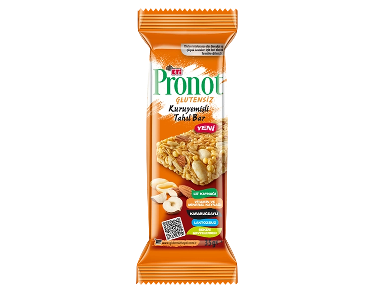 Eti Pronot Glutensiz Kuru Yemişli Tahıl Bar