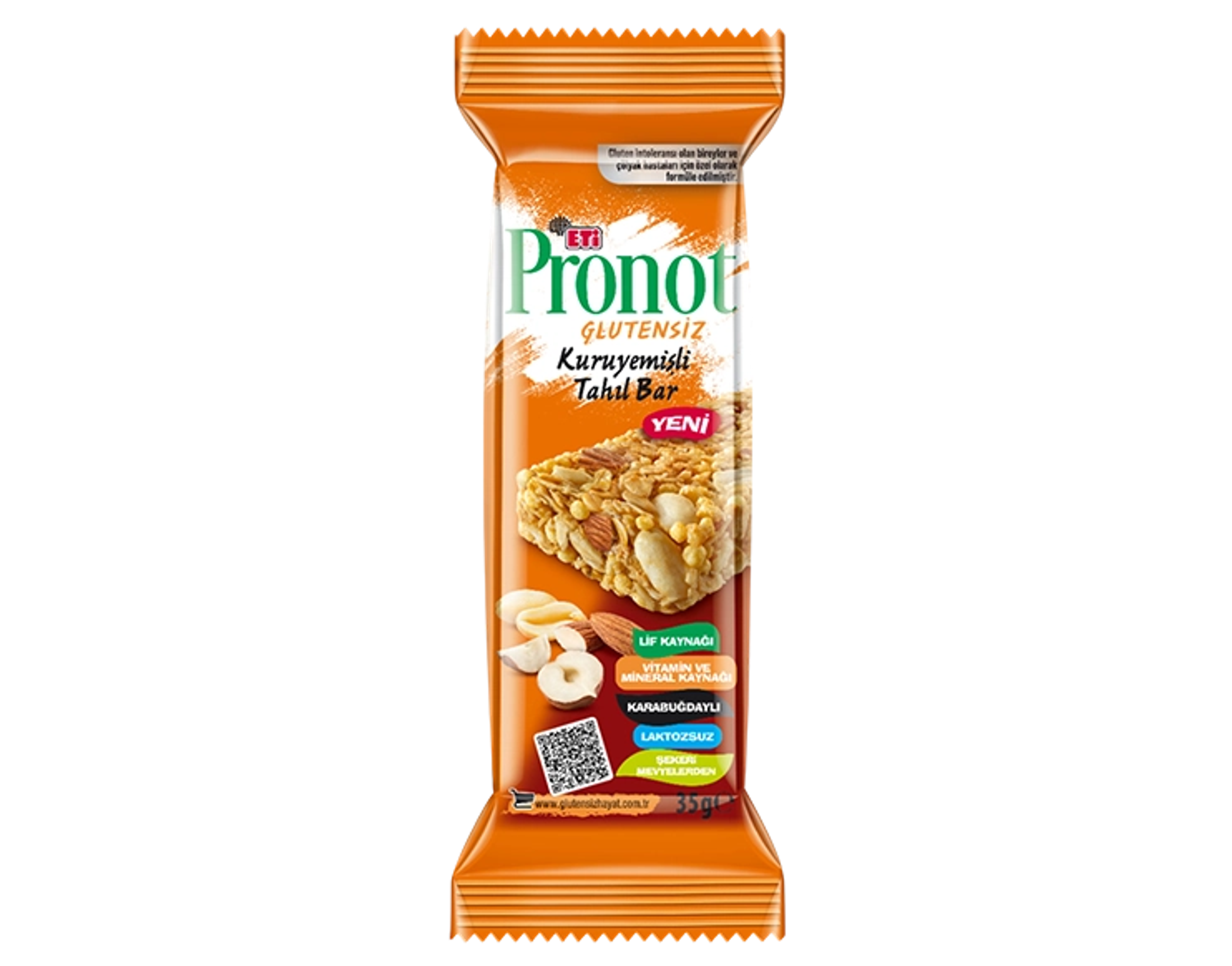 Eti Pronot Glutensiz Kuru Yemişli Tahıl Bar