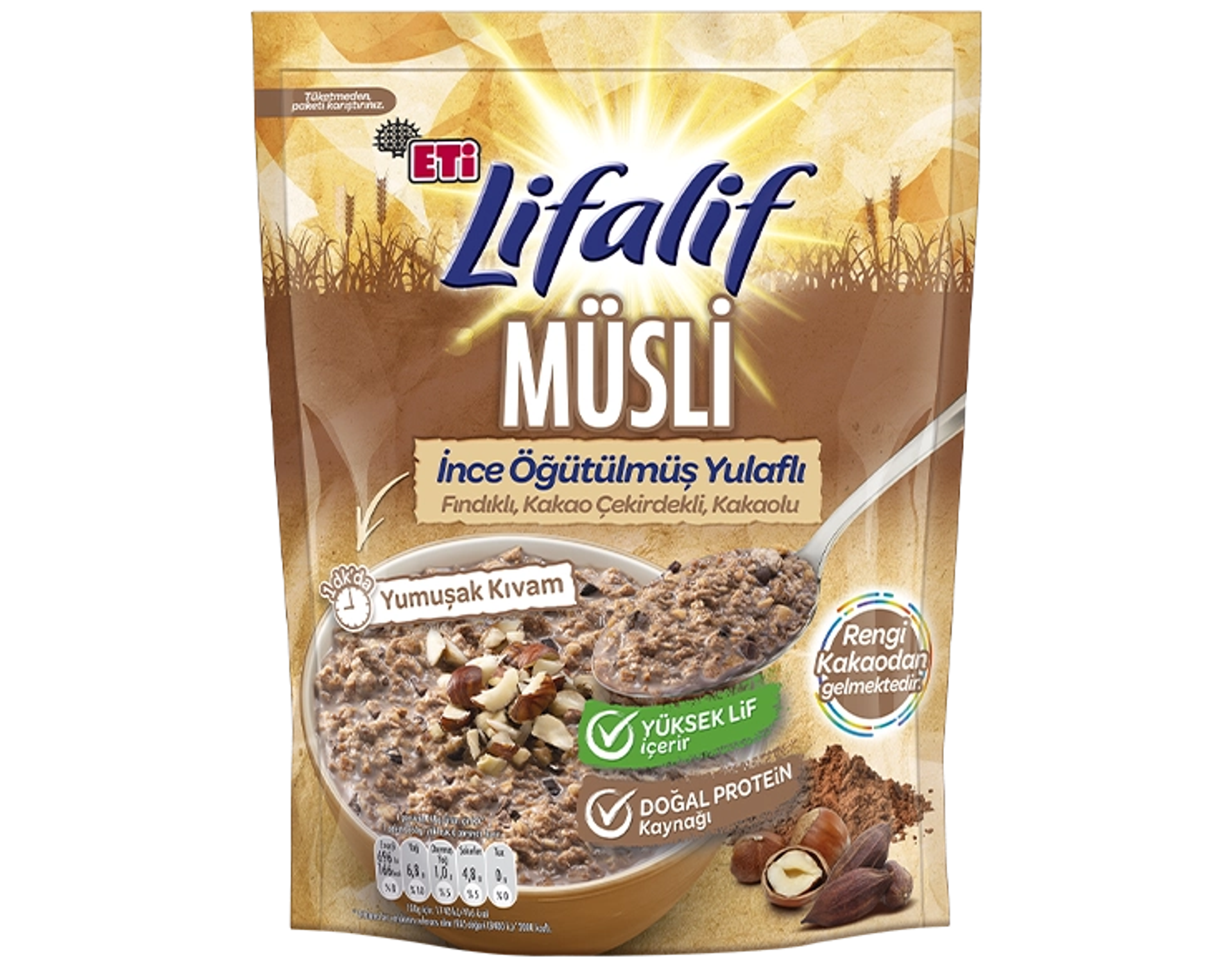 İnce Öğütülmüş Yulaflı Müsli