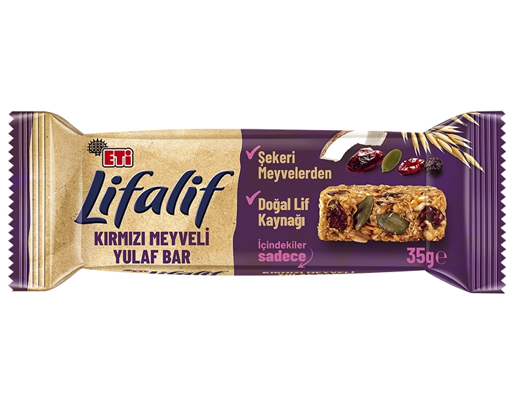 Kırmızı Meyveli Yulaf Bar