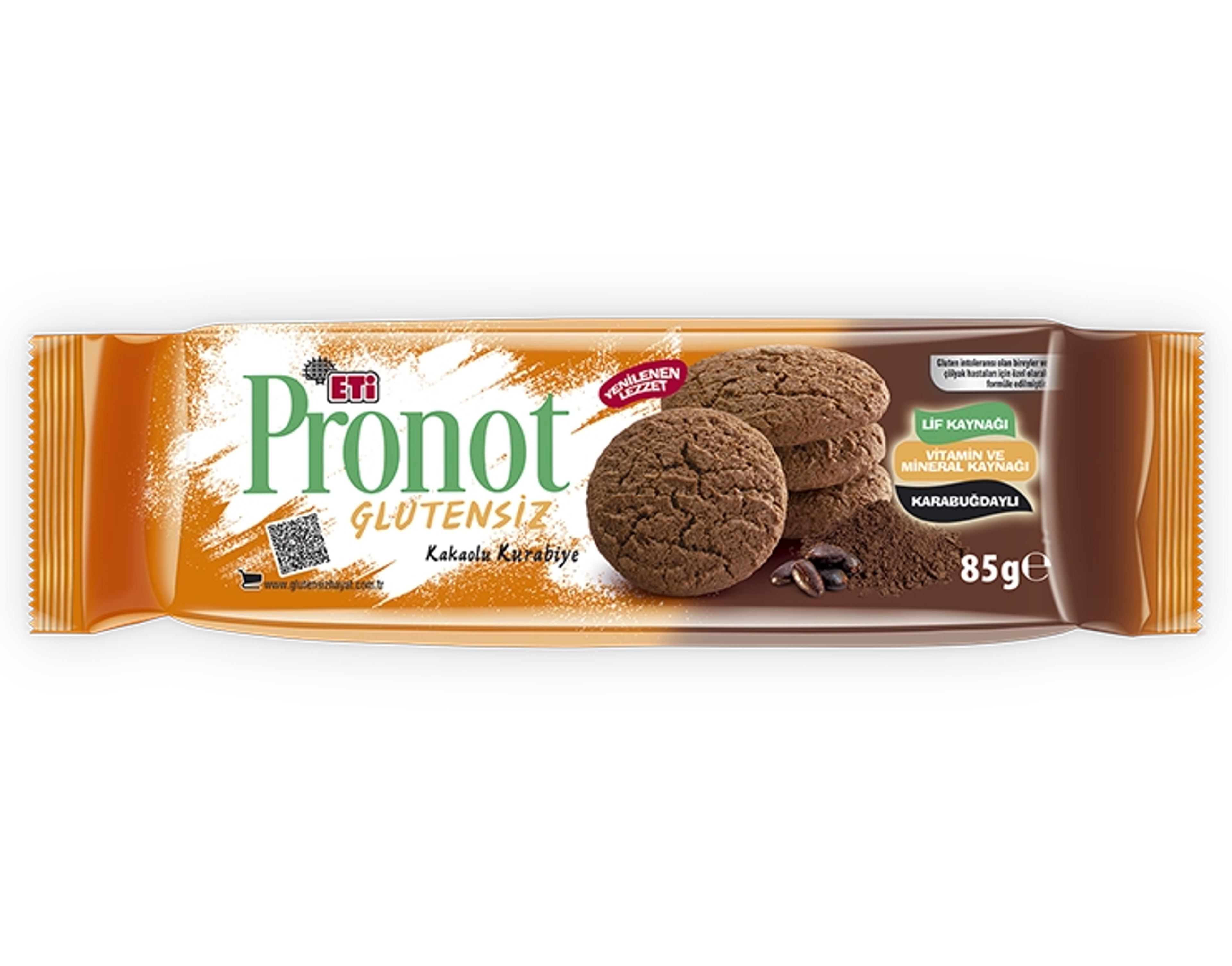 Eti Pronot Glutensiz Kakaolu Kurabiye