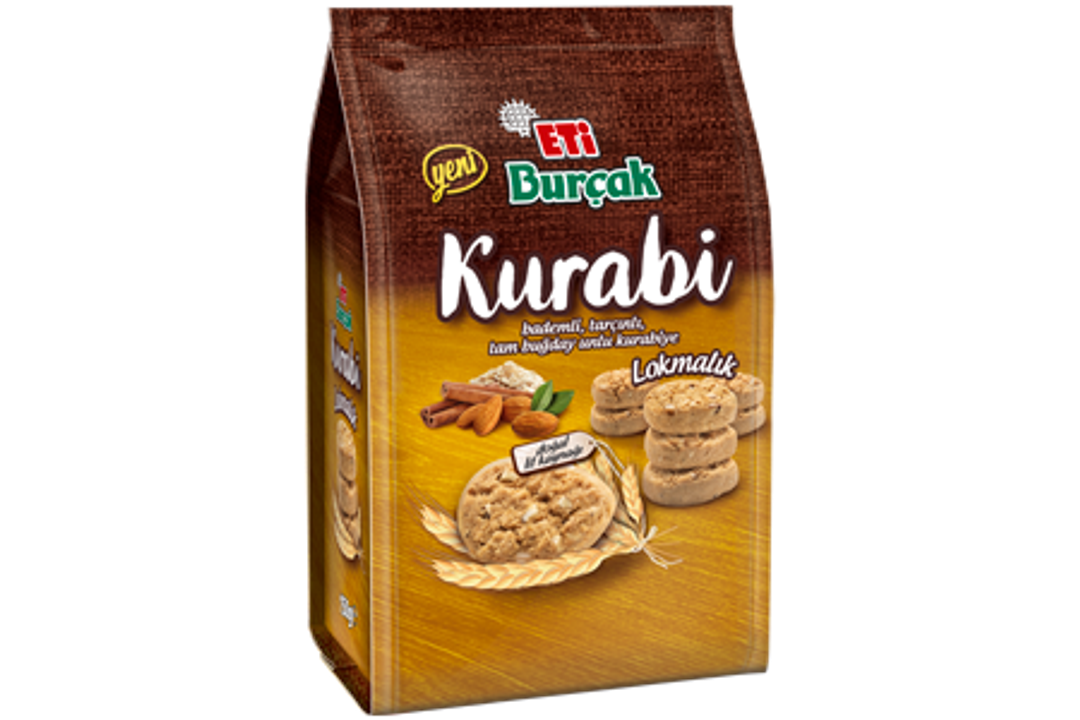 Kurabi Bademli Tarçınlı Tam Buğday Unlu