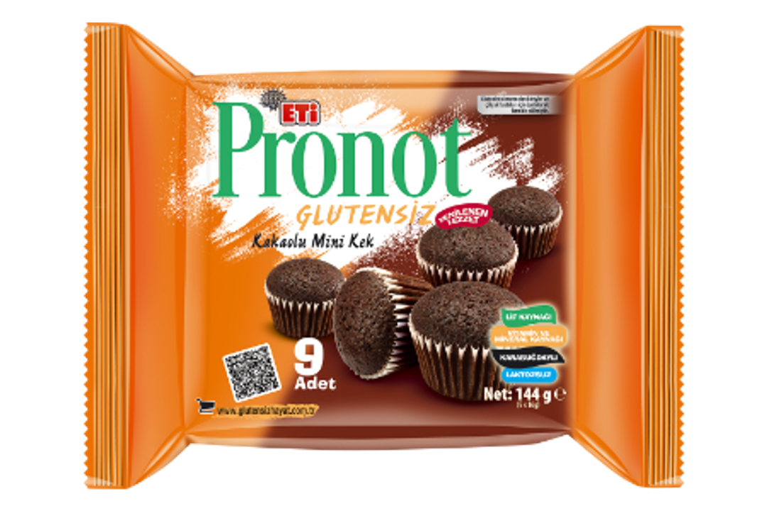 Eti Pronot Glutensiz Kakaolu Mini Kek