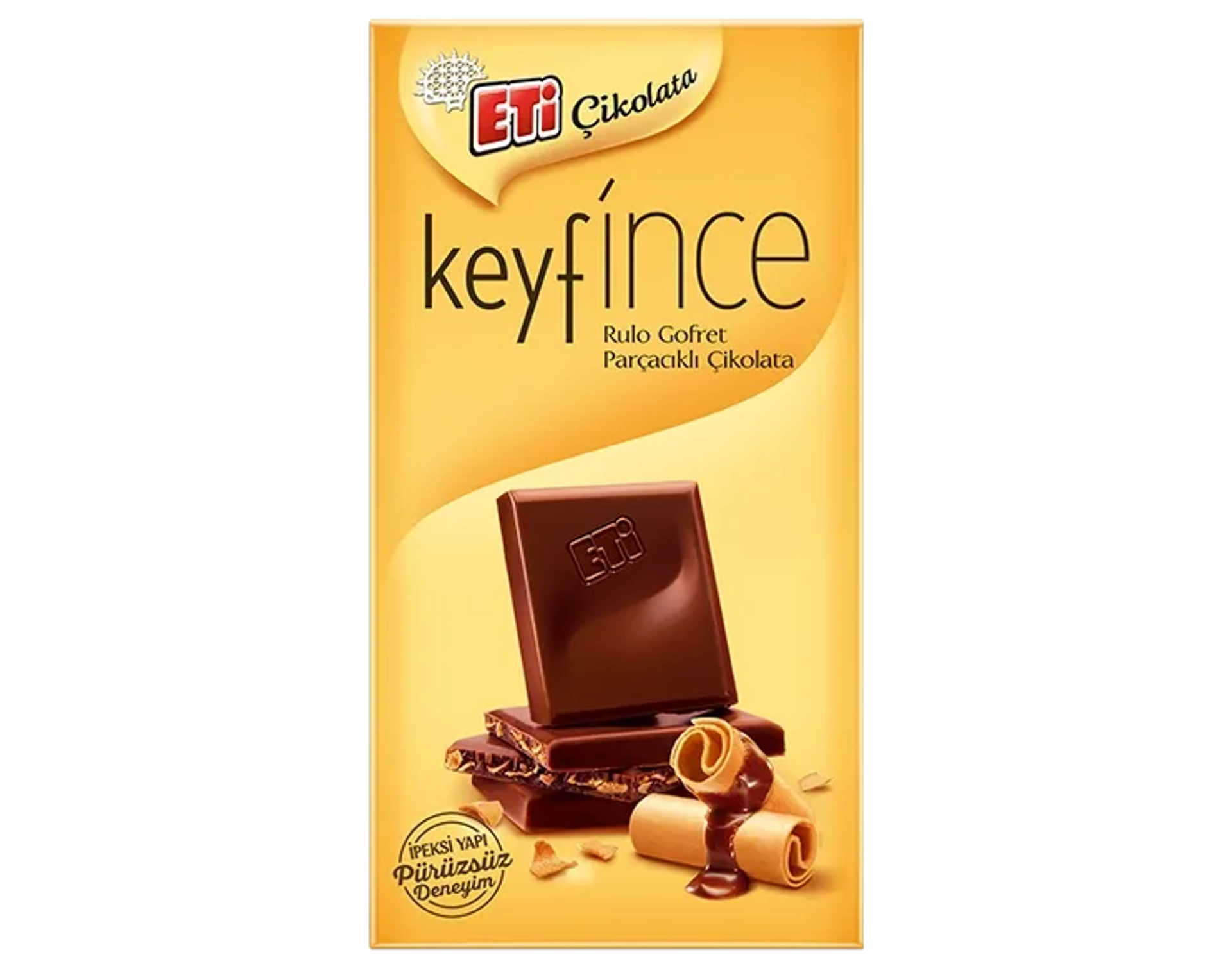 ETi Keyf'ince Rulo Gofret Parçacıklı Bol Sütlü Çikolata