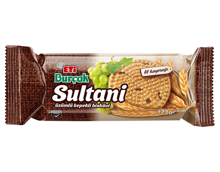 Sultani Üzümlü Kepekli Bisküvi