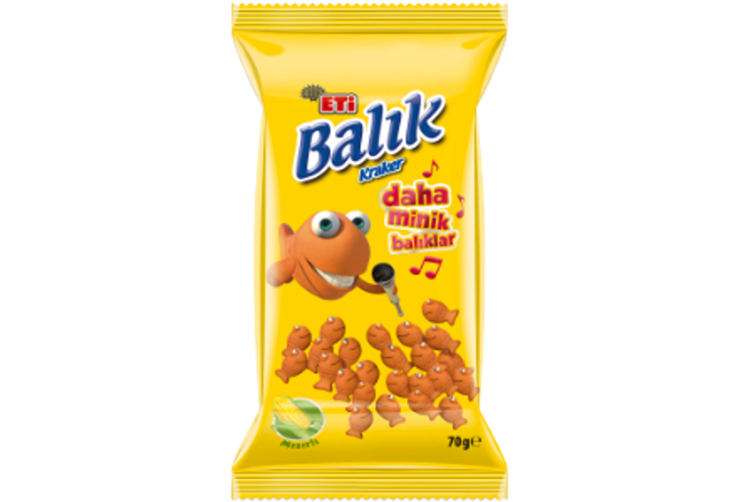 ETi Balık Kraker Mini Mısırlı