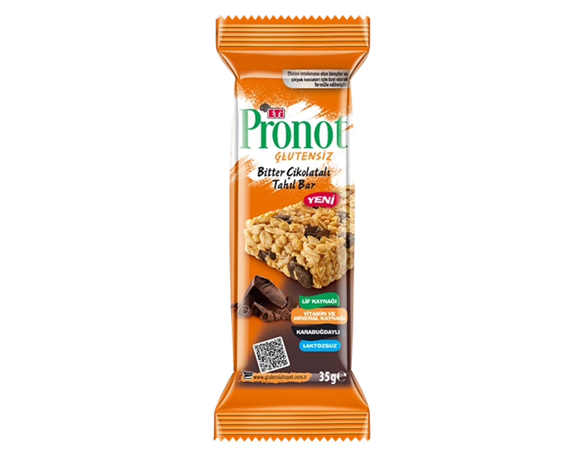 Eti Pronot Glutensiz Bitter Çikolatalı Tahıl Bar