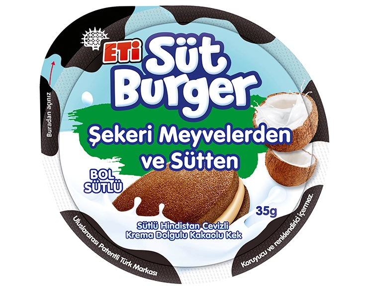 Süt Burger Şekeri Meyvelerden ve Sütten