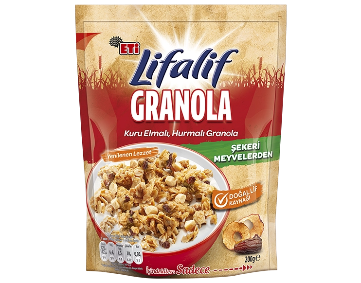 Kuru Elmalı & Hurmalı Granola