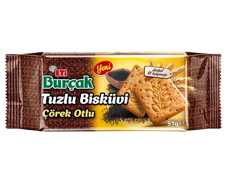 Çörekotlu Tuzlu Bisküvi