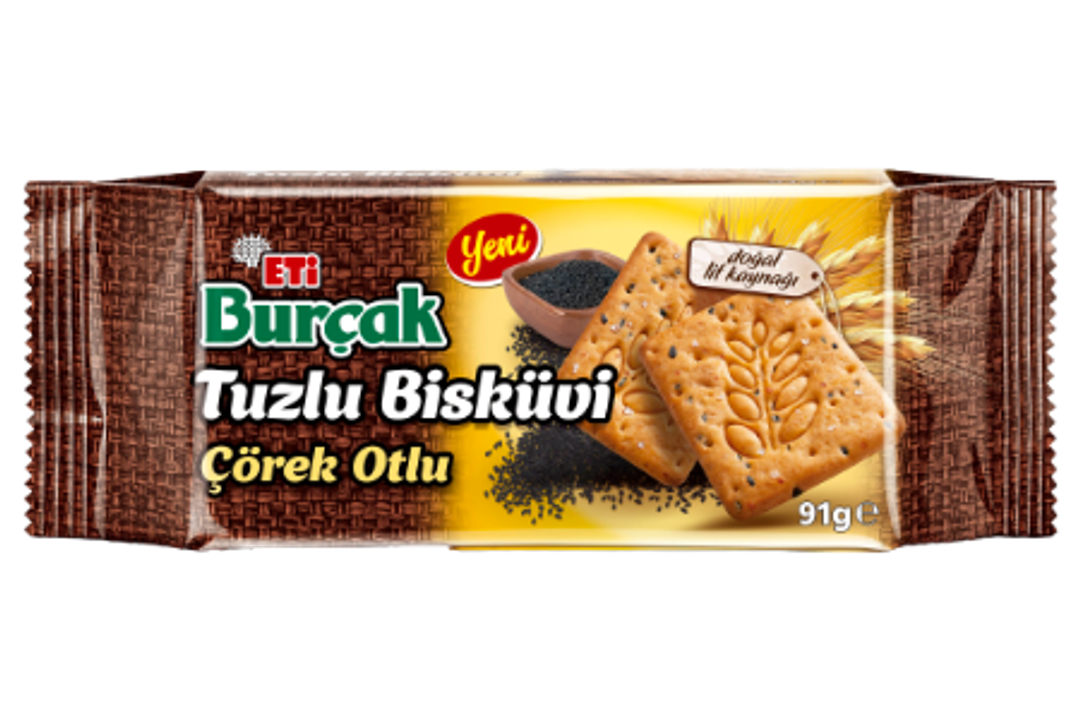 Çörekotlu Tuzlu Bisküvi