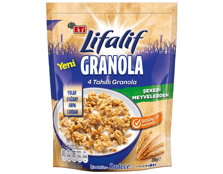 4 Tahıllı Granola