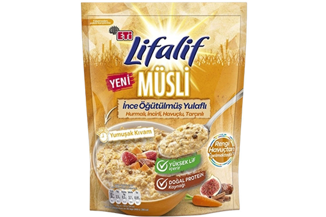İnce Öğütülmüş Yulaflı Müsli