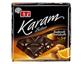 ETi Karam %54 Kakaolu Bademli Portakallı Bitter