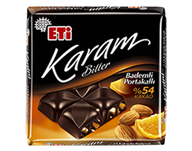 ETi Karam %54 Kakaolu Bademli Portakallı Bitter