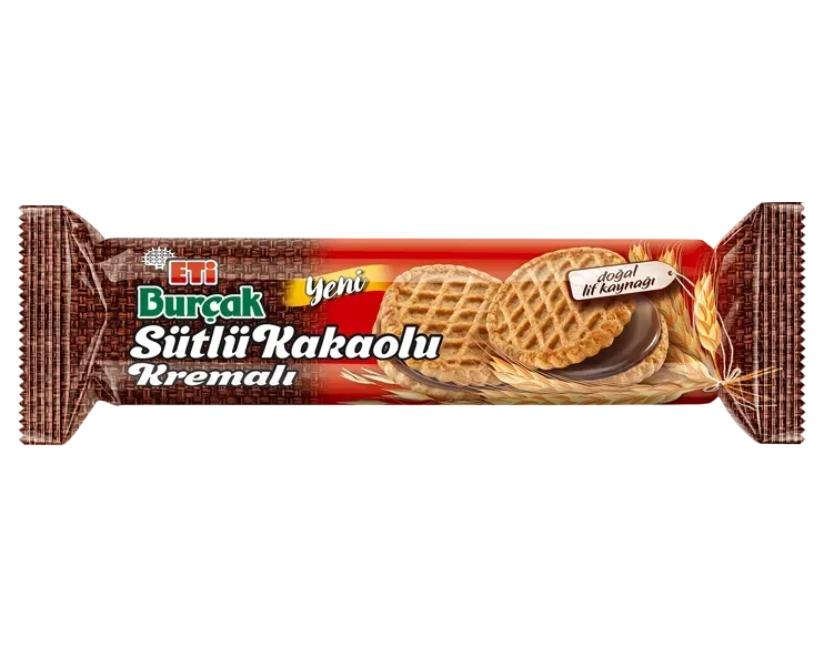 Sütlü Kakao Kremalı Yulaflı Bisküvi