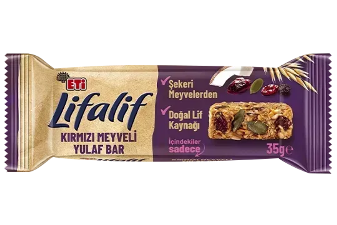 Lifalif Granola Bar with Red Berries