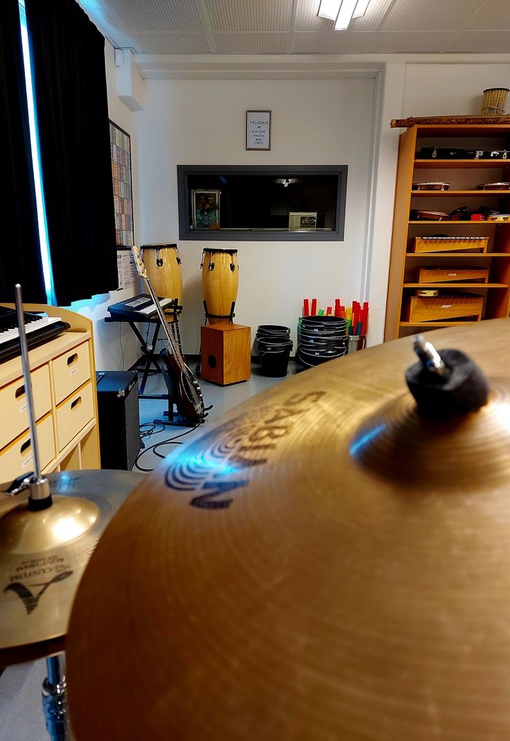 Musikkrommet på skolen