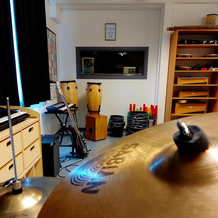 Musikkrommet på skolen