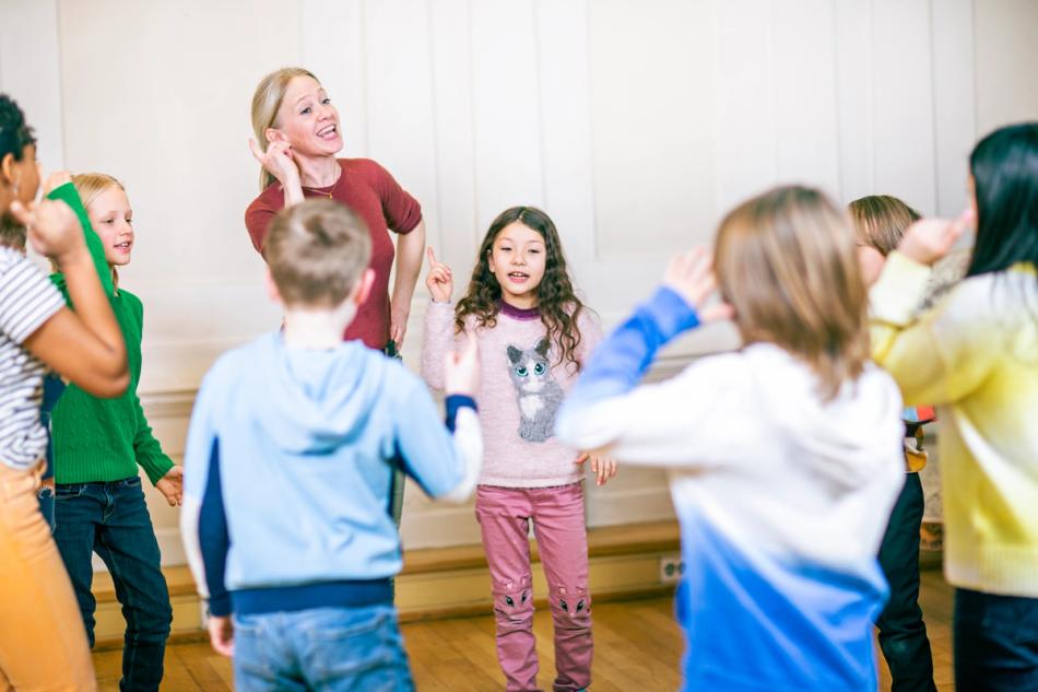 Sangsamling med elever - Foto: Krafttak for sang