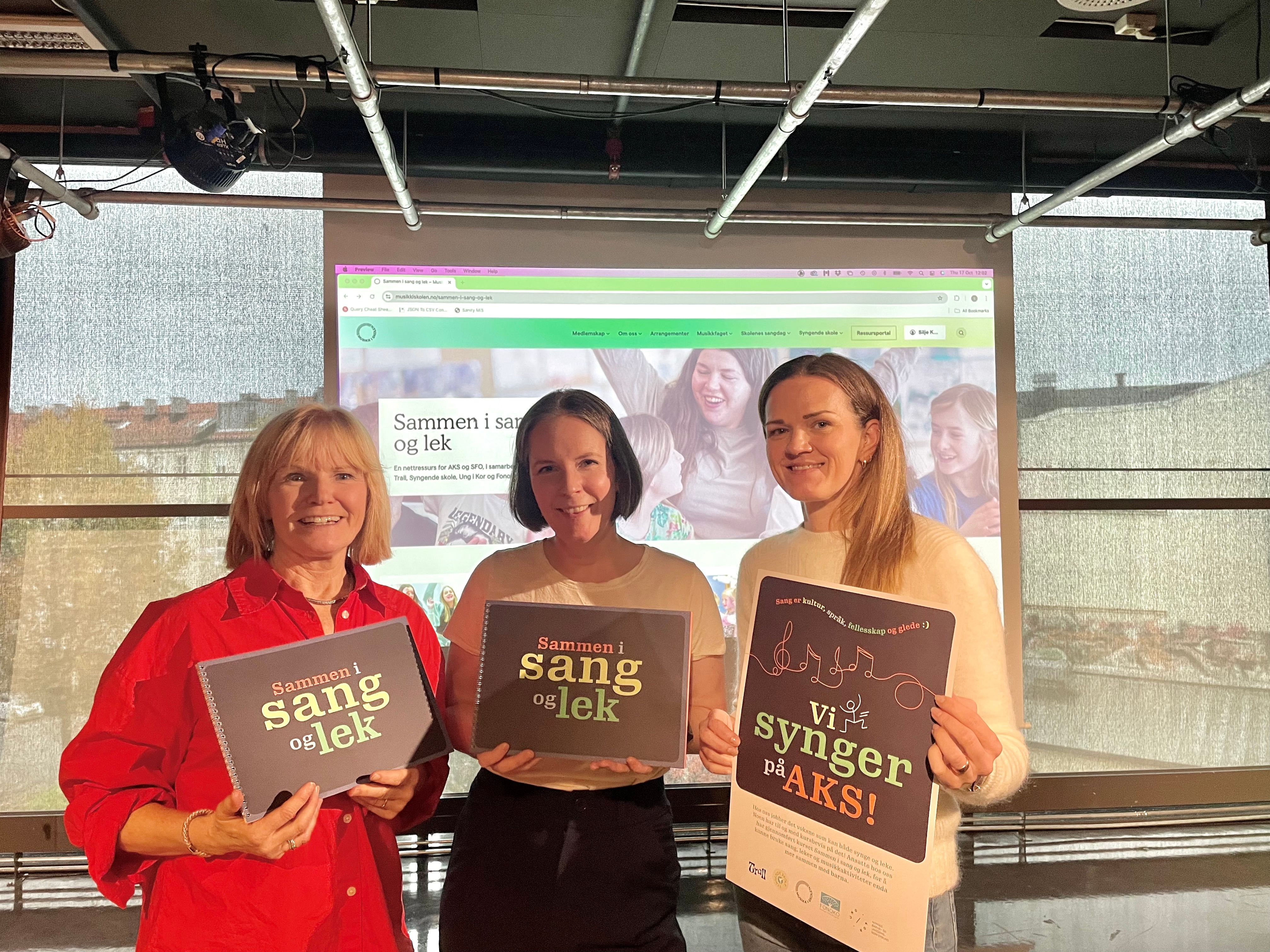 Kursledere og prosjektansvarlige med kursmateriell