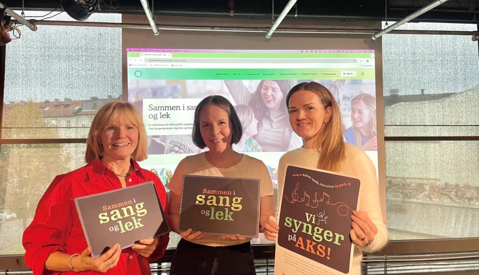 Kursledere og prosjektansvarlige med kursmateriell