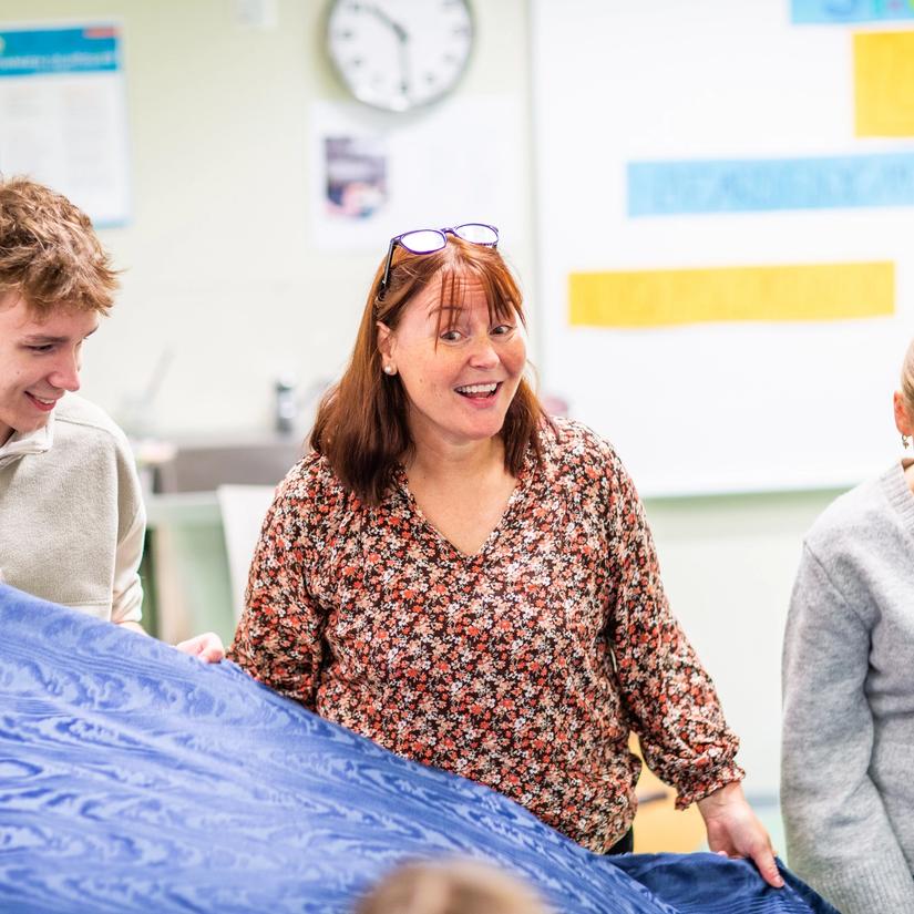 Sanglek med en stor duk!