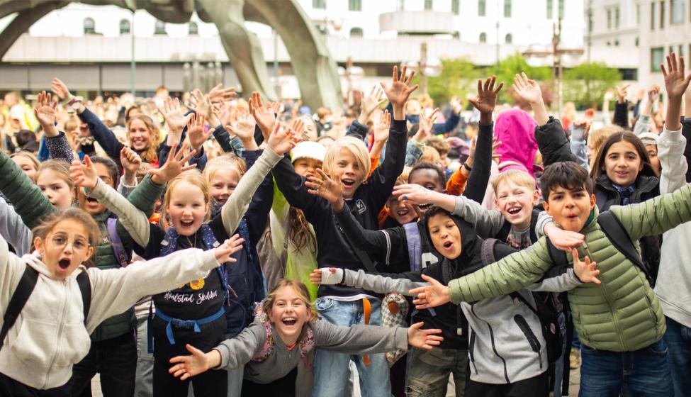 Mange barn klare for Skolenes sangdag!