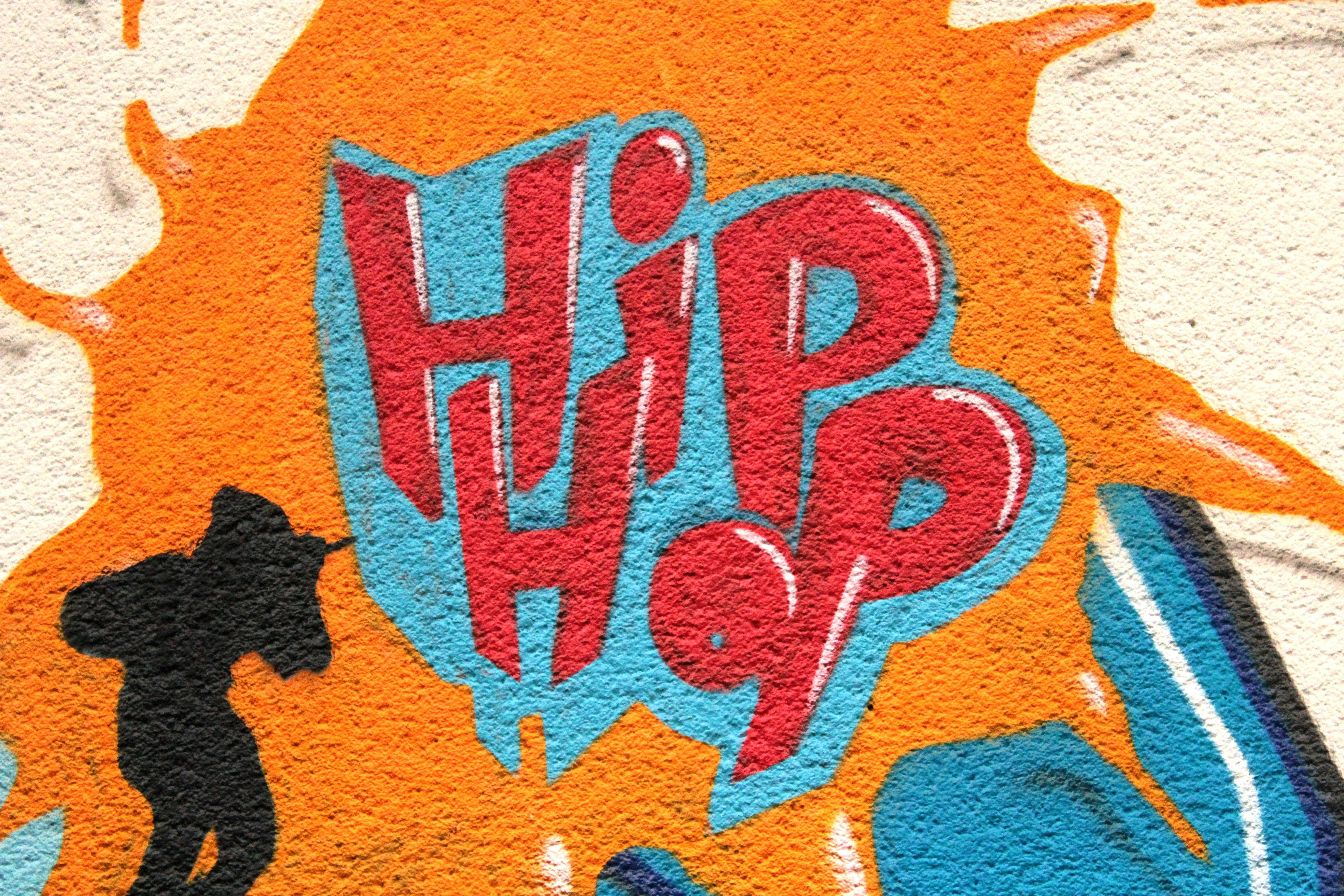 Grafitti med teksten Hip Hop