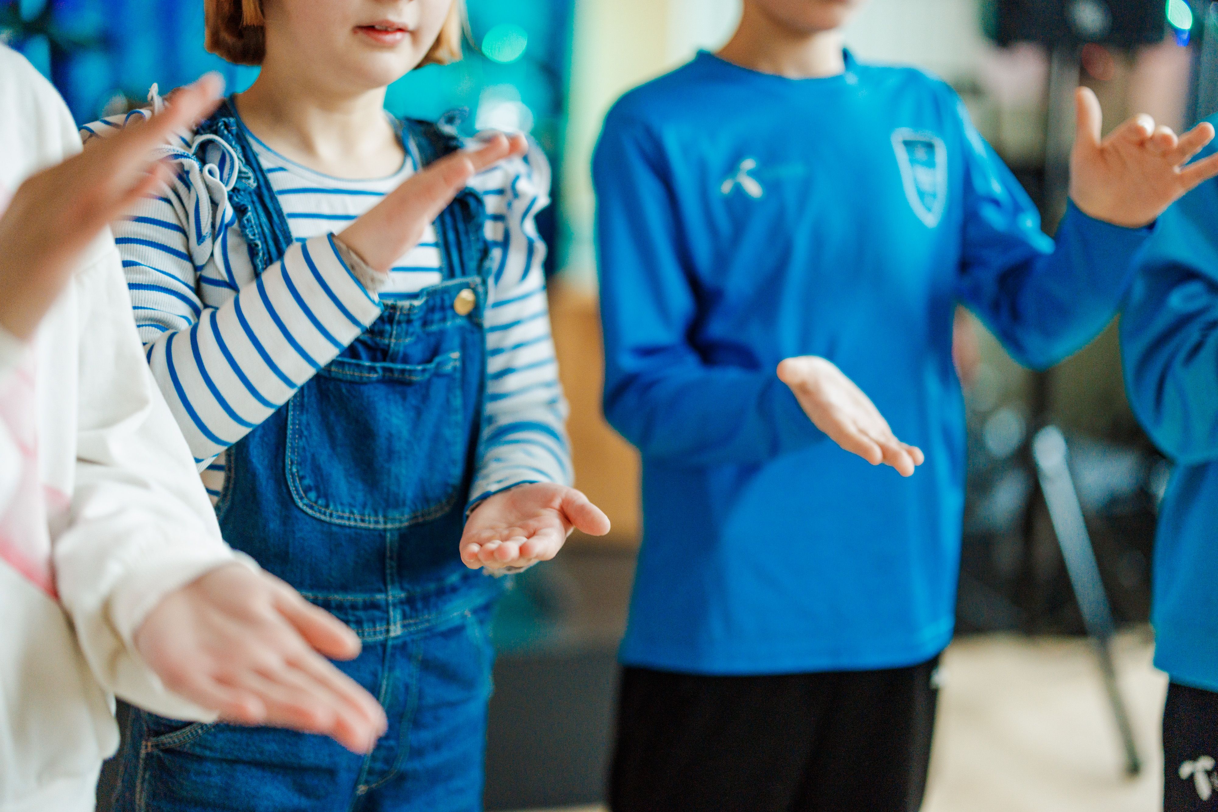 Elever øver på en bodygroove