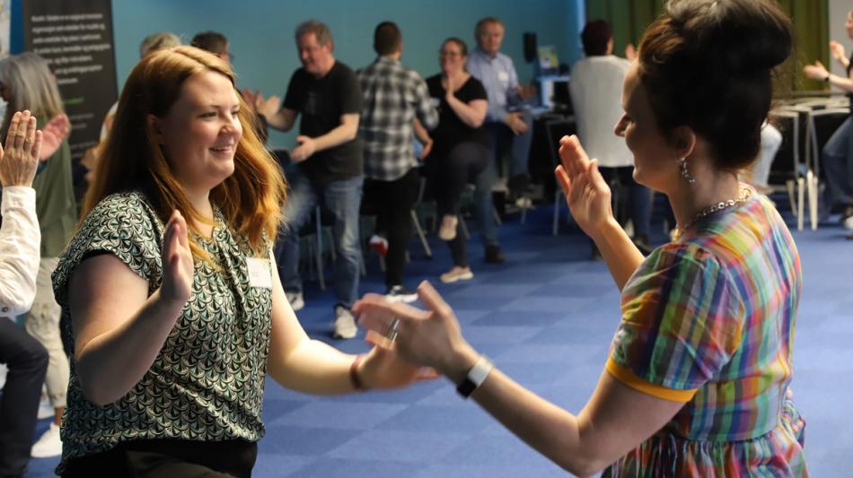 Lærere på inspirasjonsworkshop med Tone Ophus - Foto: Musikk i Skolen