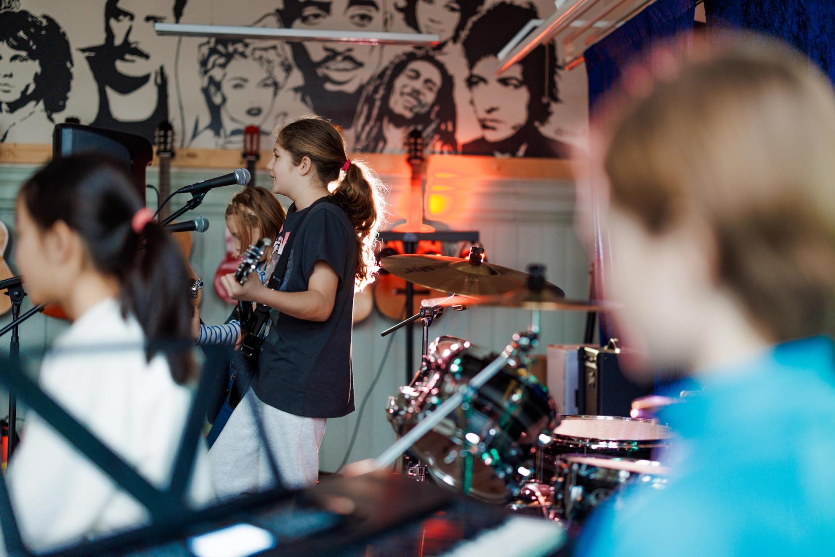 Elever på Vålerenga spiller i band. Foto: Oda Hveem