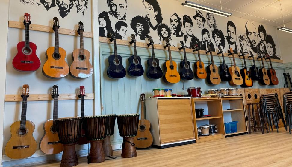 Musikkrommet på Vålerenga skole