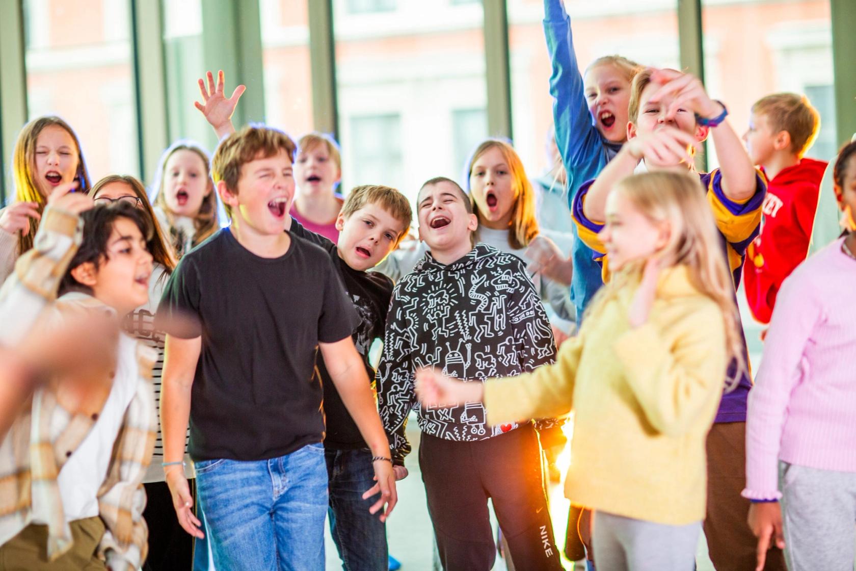 Syngende elever på Ruseløkka skole