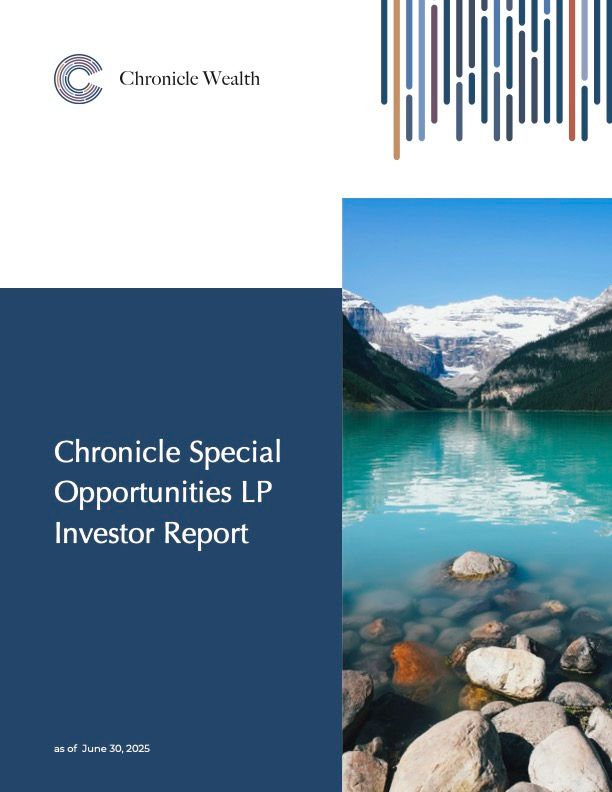 Chronicle Special Opportunities LP Investor Report