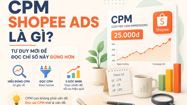 CPM Shopee Ads là gì? Tư duy mới để đọc chỉ số này đúng hơn