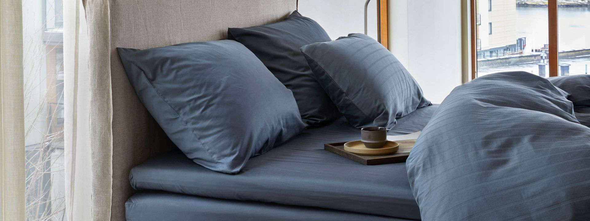 Milano, sengetøy i dobbyvevd sateng