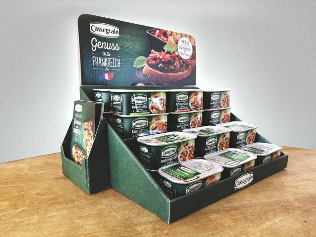 Cassegram Produktdisplay POS